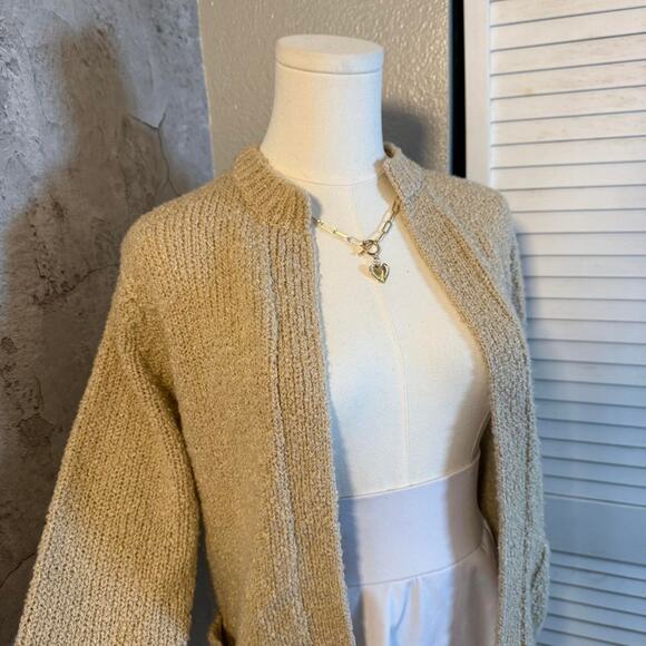 Townhouse Tan Fall Cardigan with Pockets - Picture 7 of 8